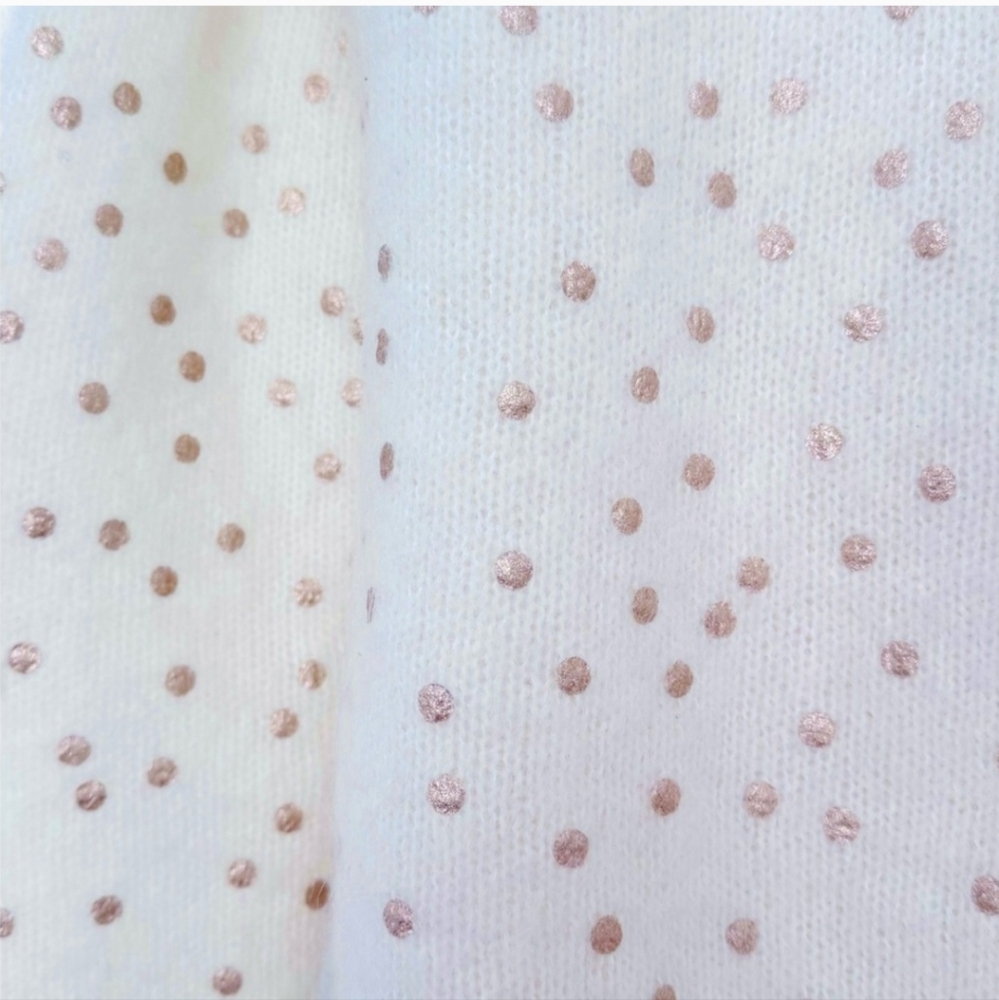 SÉZANE Talitha Kid Mohair Cardigan In Ecru Champagne Dots NWOT XXS Runs Large - Picture 10 of 13